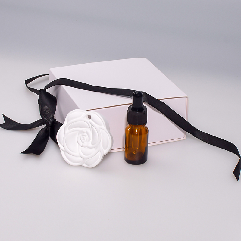 Ceramic Scented Stone Camellia flower Plaster Aroma Fragrance Diffuser Stone (2)