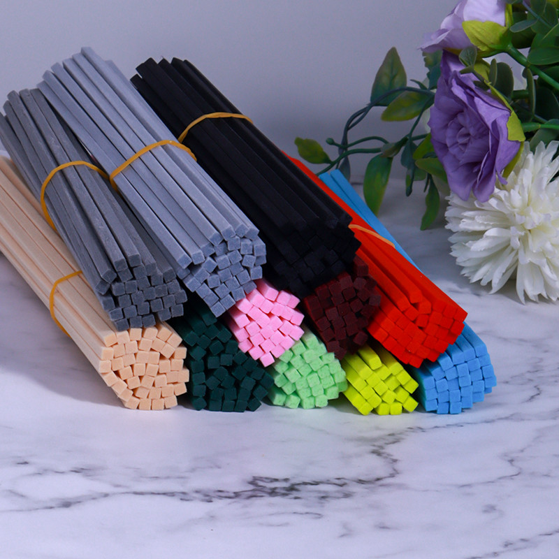 Colorful square straight fiber stick essential oil diffuser stick (4)