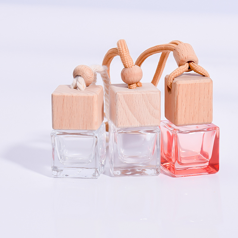 Car Air Freshener Diffuser Bottle Pendants Aromatherapy Glass Perfume Bottle (2)