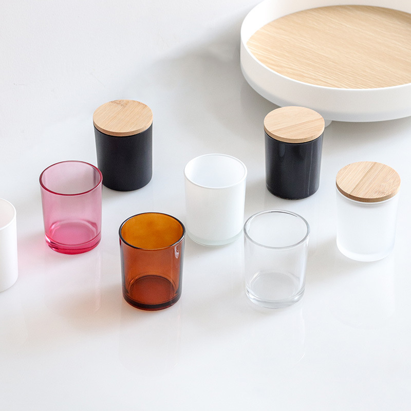 Customization Clear Round Glass Mason Jar For scented candle (4)