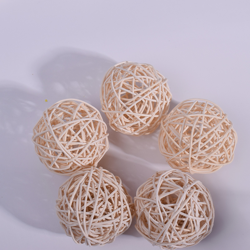 Round Rattan Ball For Diffuser Stick Rattan Ball Christmas Decoration (5)
