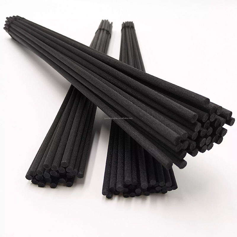 Home Fragrance black Synthetic sticks Fiber Reed Diffuser Sticks (4)
