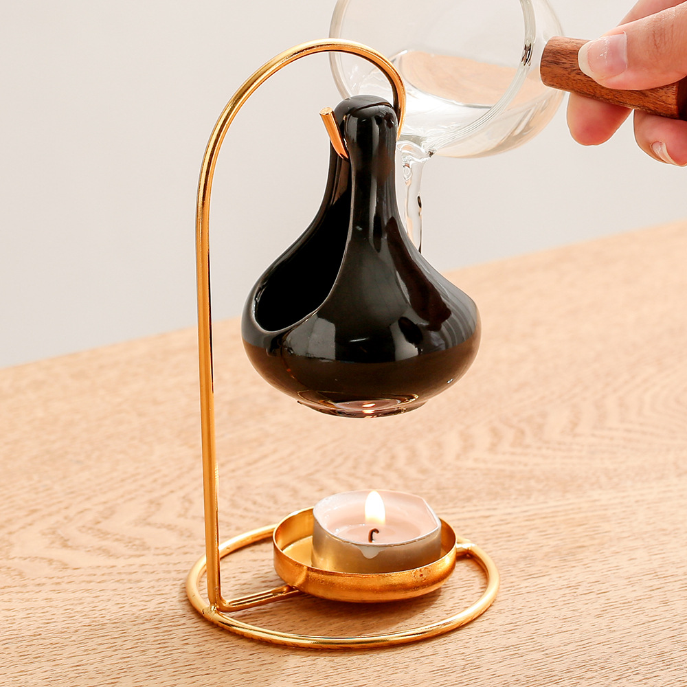 Black Hanging Stove Creative Aromatreatment Oil Lamp Heating Lamps Household (7)
