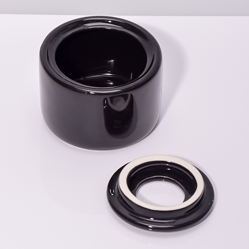 Ceramic jar Reed diffuser jar can hold candle essential oil (6)