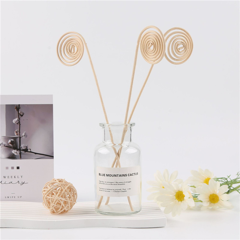 Raw wood color rattan reed diffuser decorative rattan stick (1)
