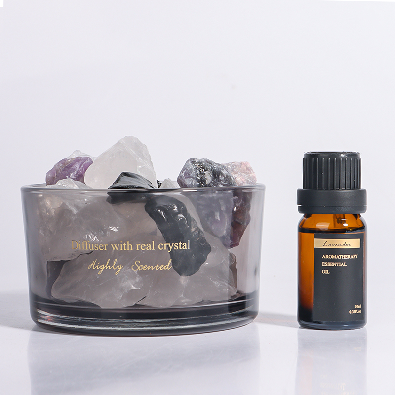 Aromatherapy crystal reed diffuser stone natural stone essential oil (3)