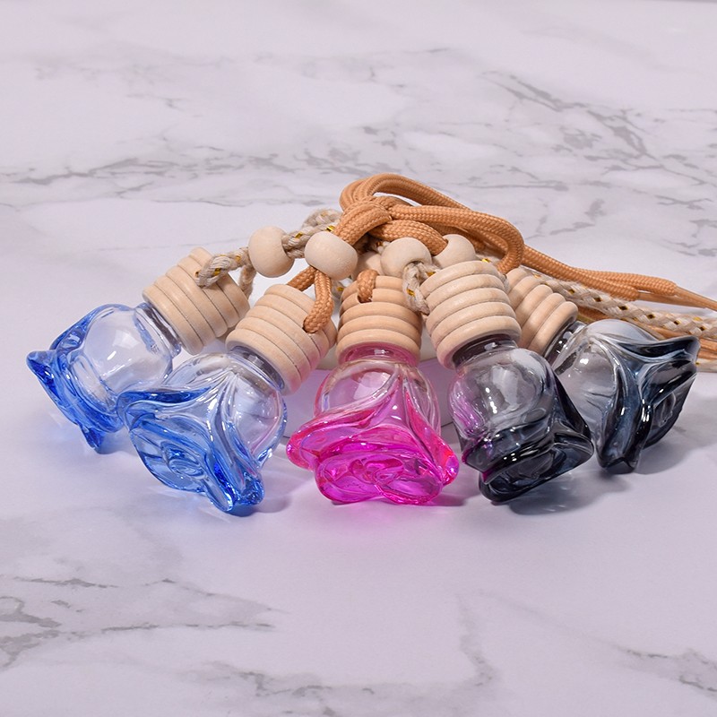 Various car glass bottles