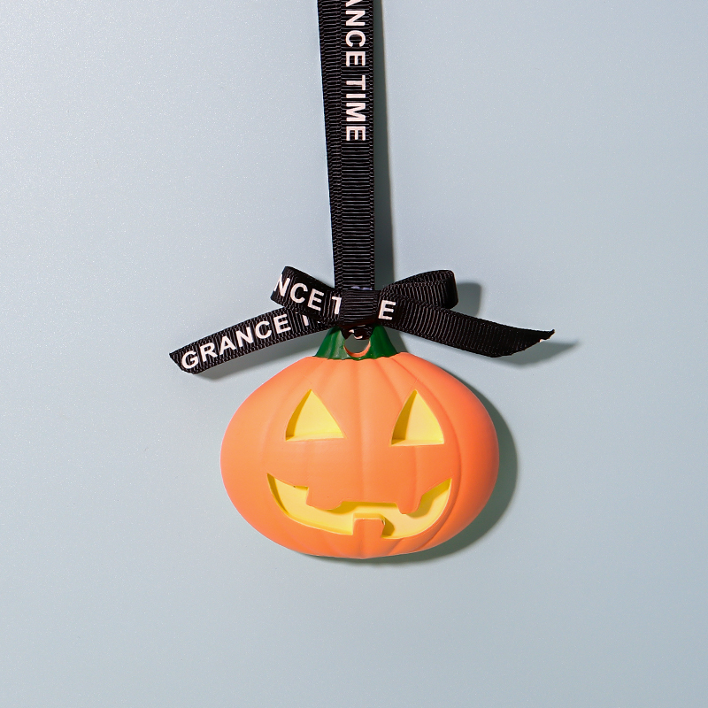 Halloween style pumpkin diatom mud diffuser stone fresh air (5)