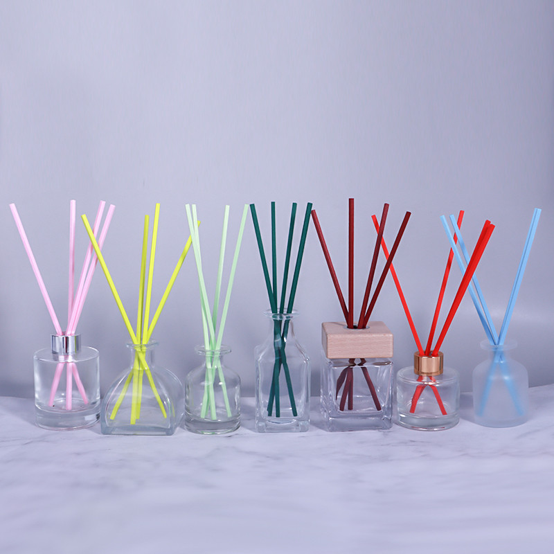 Colorful square straight fiber stick essential oil diffuser stick (6)