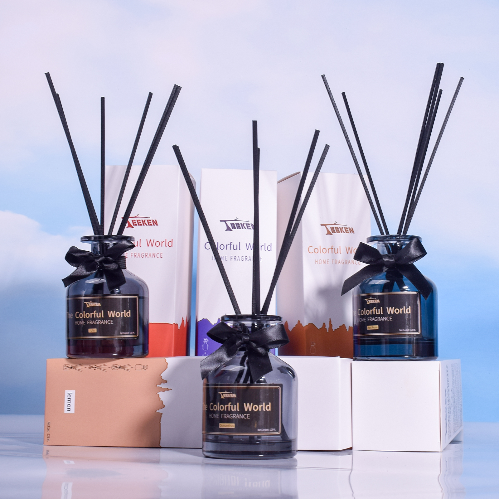 Fragrance Oil Home Office Air Freshener Room Christmas Reed Diffuser (3)