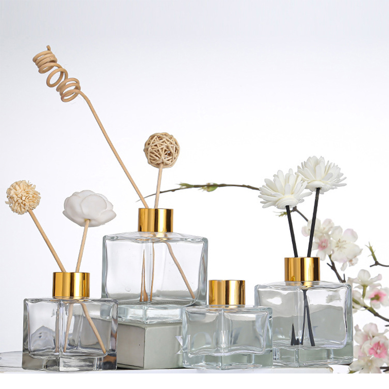 Crystal Glass Diffuser Bottle With Cap for Fragrance Reed Diffuser (2)