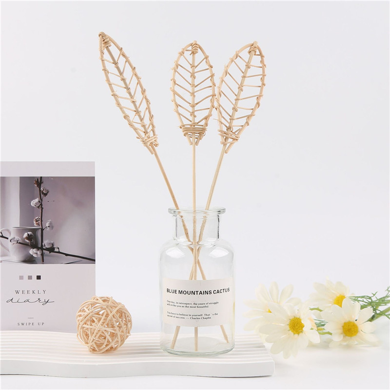 Raw wood color rattan reed diffuser decorative rattan stick (3)
